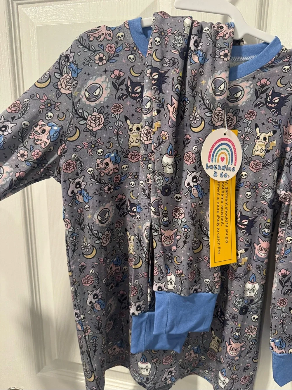 Emo Pokemon Bamboo Pajama Set Size 5/6 - LucaNinoandCo.